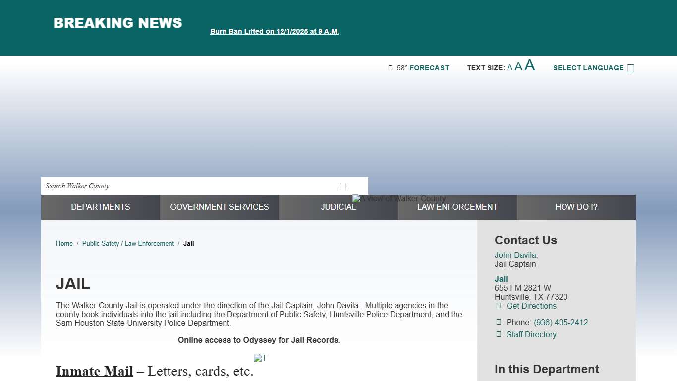 Jail / Walker County, TX